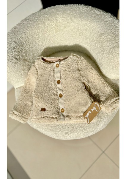 Kız Çocuk Astarlı Teddy Peluş Kumak Ceket - Hırka modelleri