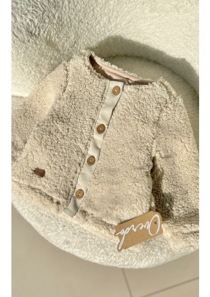 Kız Çocuk Astarlı Teddy Peluş Kumak Ceket - Hırka fırsatları