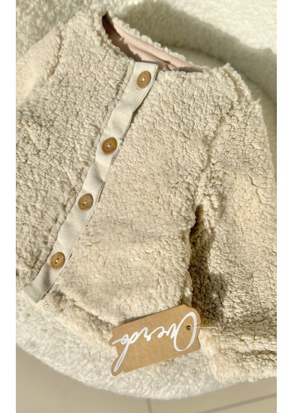 Kız Çocuk Astarlı Teddy Peluş Kumak Ceket - Hırka indirimleri