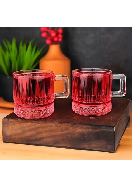 Elysia 2'li Cam Kupa - Şeffaf - 195 ml