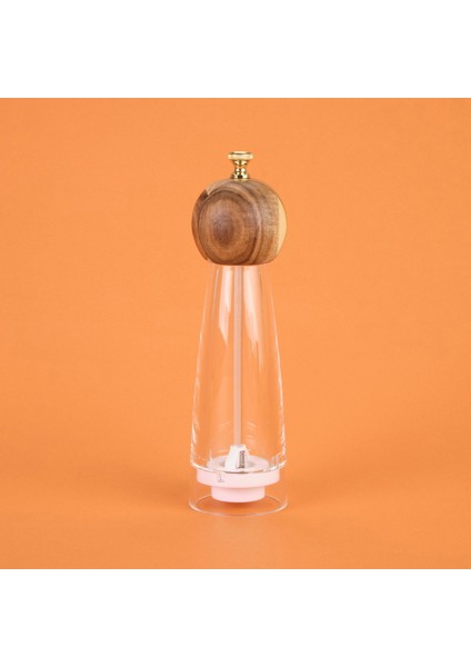 Akrilik Tuz Karabiber Öğütücü - Açık Kahverengi - 24 cm