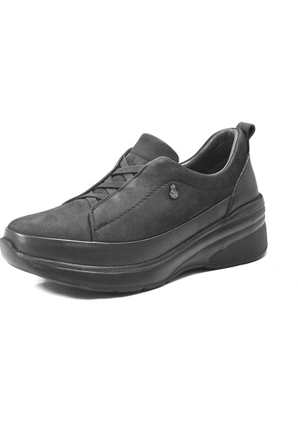 25BK.069 Hakiki Deri Lastikli Ortopedik Dolgu Topuklu Kadın Ayakkabı fiyatları