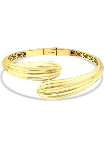 Altın Tasarım Kelepçe - 14K