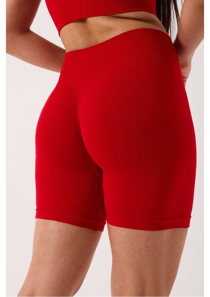 Sally Yüksek Bel Esnek ve Toparlayıcı Seamless Spor Şort