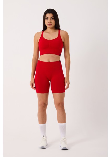 Sally Yüksek Bel Esnek ve Toparlayıcı Seamless Spor Şort indirimleri