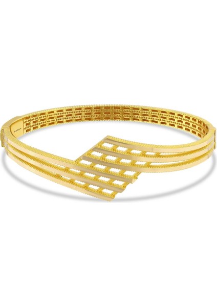 Altın Tasarım Kelepçe - 14K