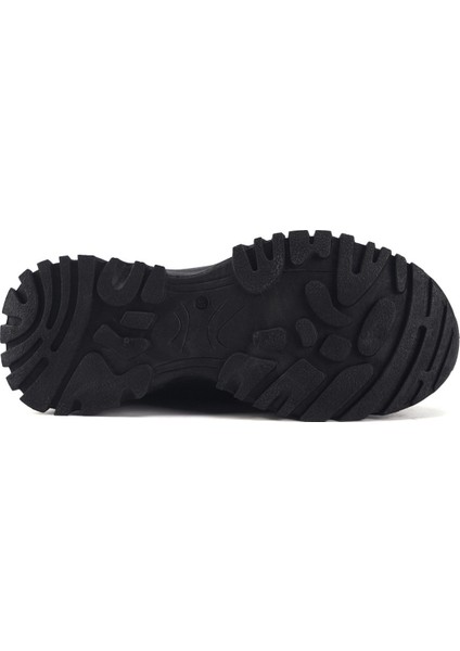 INT1223K016-KRK 3pr Kadın Siyah Kürklü Sneaker fırsatları