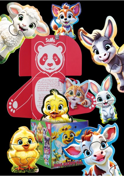 Bebekler Için Ilk Puzzle Yapboz Baby Çiftlik - 1 Yaş Üstü Montessori Eğitici Oyuncak fiyatları