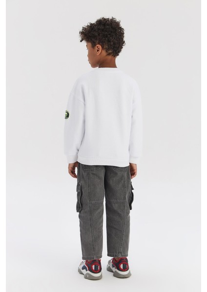 Bg Store Erkek Çocuk Beyaz Sweatshirt indirimleri
