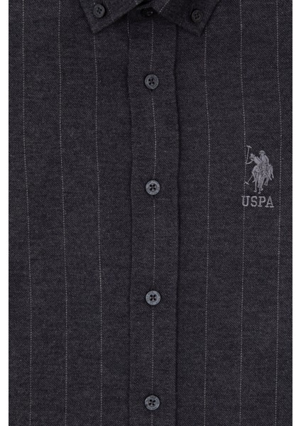 Erkek Çocuk Antrasit Gömlek Desenli 50316670-VR006