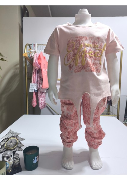 Kız Çocuk Pantolon Tişört Takım %100 Pamuk Nefes Alan Rahat Tarz Tasarım Cepli fiyatları