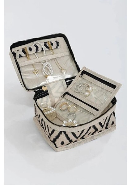 Takı Makyaj Düzenleyici Seyahat Çantası Bohe Mini Çanta