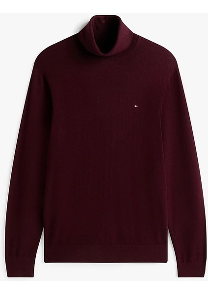 Erkek Regular Fit Kaşmir Karışımlı Balıkçı Yaka Kazak - Bordo indirimleri