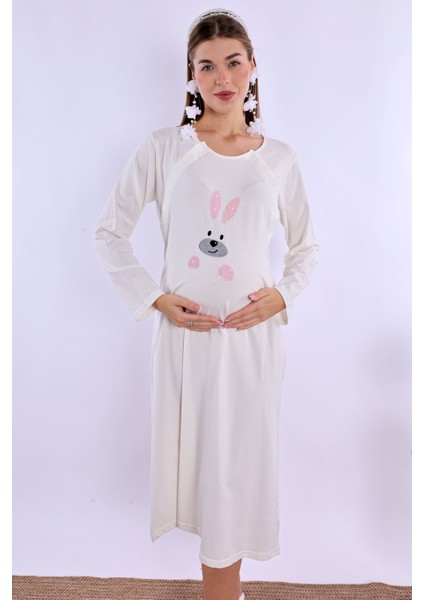 Pembe Hamile Lohusa Gecelik