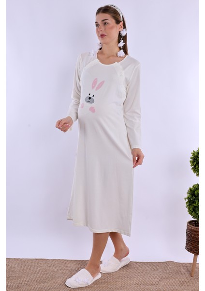 Pembe Hamile Lohusa Gecelik modelleri