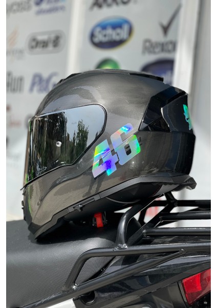 Motor Için Dekoratif Sticker 46 Logosu Yarış Stili Dekoratif Etiket