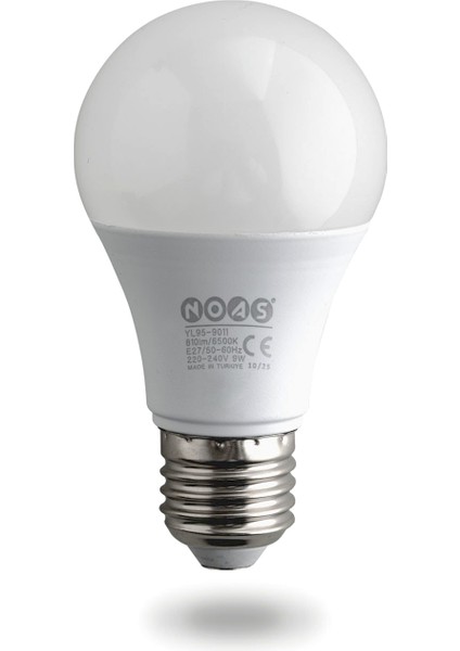 10 Adet 9W LED Ampul 6500K Beyaz Işık E27 Duy - 810 Lümen YL95-9011 fiyatları