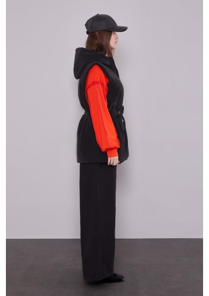 Siyah-Oranj Yelekli Sweat Spor Takım modelleri