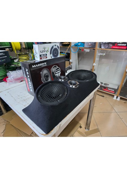 1 Adet Üniversal Pandizot 1 Takım Oval Midrange 100 Rms 1 Takım 10 cm Dom Tiz 50 Rms Hazır Paket