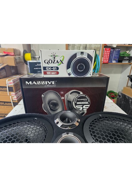 1 Adet Üniversal Pandizot 1 Takım Oval Midrange 100 Rms 1 Takım 10 cm Dom Tiz 50 Rms Hazır Paket modelleri