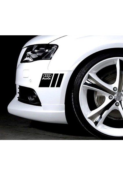 Audi Yan Kapı Logo ve Yazı Detaylı Sticker Etiket modelleri