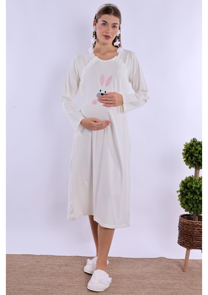 Pembe Hamile Lohusa Gecelik