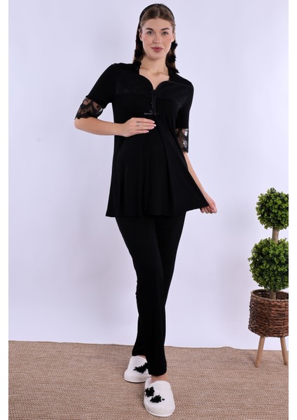 Siyah Hamile Lohusa Pijama Takımı fiyatları