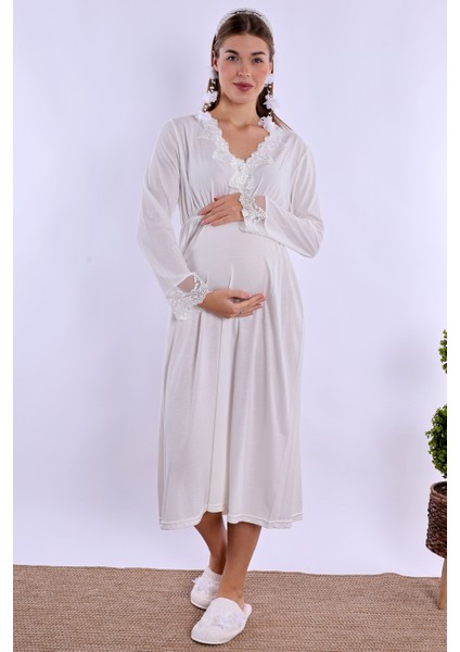 Pudra/ekru Hamile Lohusa Set fırsatları