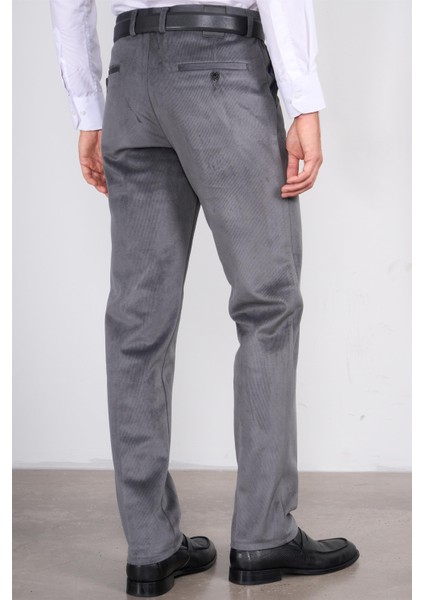 C.k 9246 Mnt Erkek Kadife Pantolon Gri No 10 fırsatları