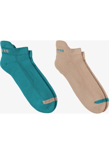Unıted4 Erkek Yeşil/kahverengi 2'li Çorap