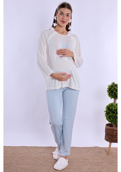 Mavi Hamile Lohusa Pijama Takımı fiyatları