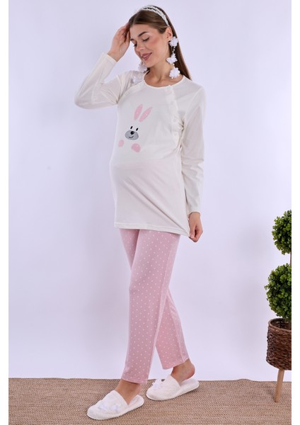 Pembe Hamile Lohusa Pijama Takımı fırsatları