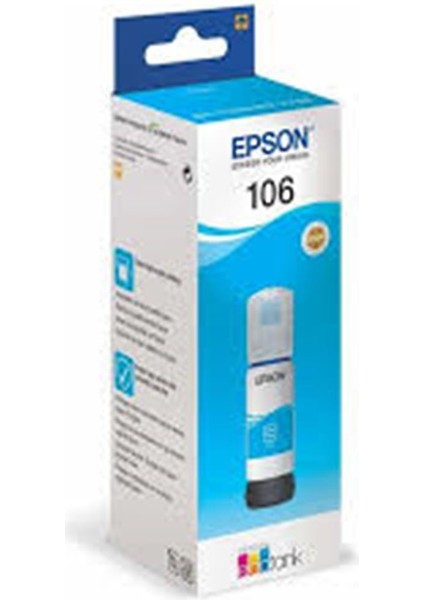 106 Cyan Mavi Şişe Mürekkep T00R240 L7160-7180