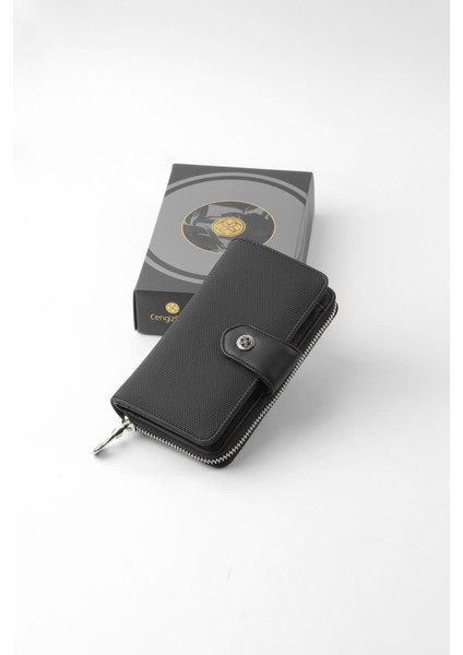Mıknatıslı Orta Boy Kadın Cüzdan – 65231L - Siyah fırsatları