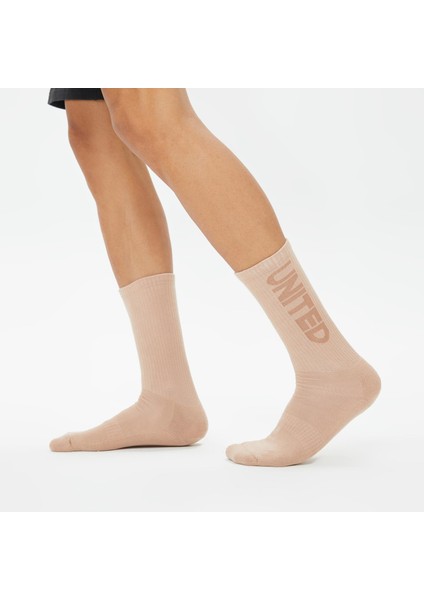 Unıted4 Unisex Gri/krem 3'lü Çorap fırsatları
