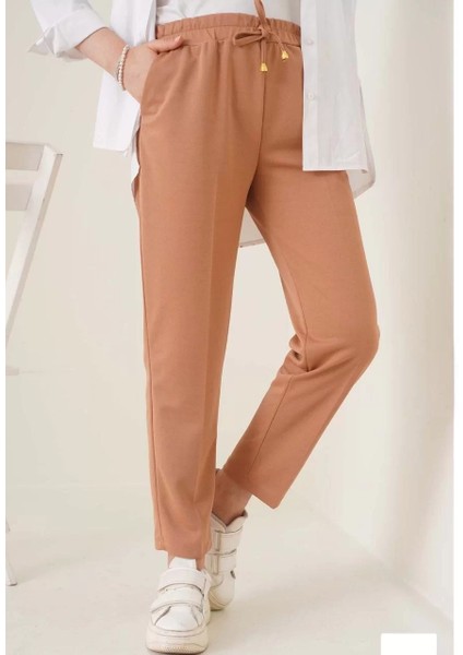 Kadın Tam Kalıp Basic Eşofman Pantolon - Kahverengi fiyatları
