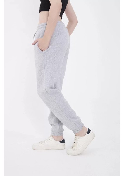 Üç Iplik Basic Lastikli Eşofman Pantolon - Gri modelleri
