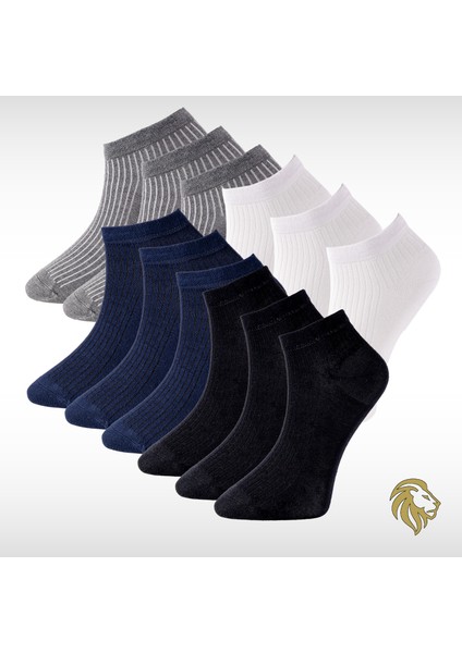 Erkek 12'li Bambu Patik Çorap Plus Dikişsiz Premium Paket K9900ADNS