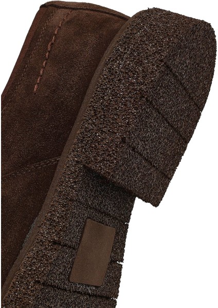 Erkek Kahverengi Bağcıklı Süet Deri Casual Ayakkabı 25WFD720110