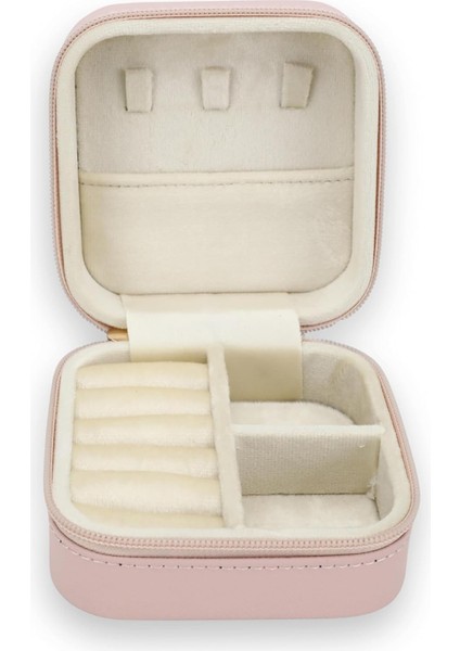 Deri Kapaklı Takı Kutusu Pembe modelleri