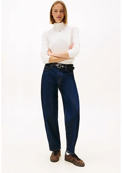 Kadın Essential Slim Fit Balıkçı Yaka Kazak - Kırık Beyaz fiyatları