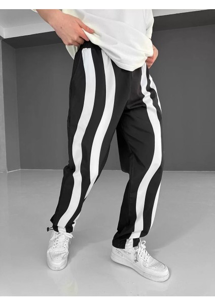 Paraşüt Kumaş Eşofman - Siyah