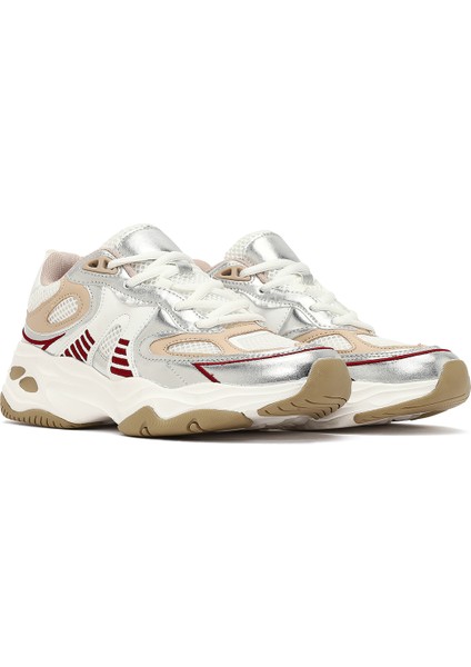 Kadın Bej Bağcıklı Kalın Tabanlı Sneaker 25AFD494214 modelleri