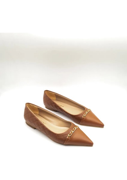 Aloria Kadın Kapitone Zincir Tokalı Babet Modern Detaylı Tasarım indirimleri