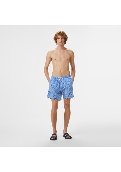 Erkek Mavi Deniz Şortu