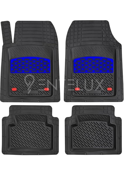 Liberty 2004-2005 Model ile Uyumlu 3D Havuzlu Mavi-Siyah Paspas