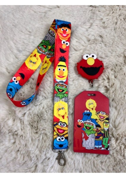 Susam Sokağı Boyun Askısı Yoyo ve Dik Kartlık