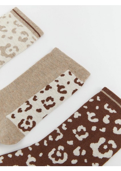 Lcw Dream Bej Desenli Kadın Soket Çorap 5'li fiyatları