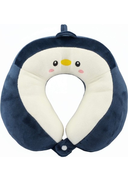 Kids Kuş Figürlü Boyun Yastığı – Yumuşak Doku, Çıtçıtlı Tasarım ve Ergonomik Konfor