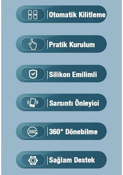Polham Otomatik Kilit Sistemli Sarsılmaz Düşmez Gidon Uyumlu Bisiklet, Motosiklet Telefon Tutucu indirimleri